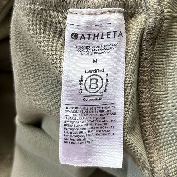 ATHLETA Sage Green Bomber Jacket Full Zip Athleisure Casual Comfort Active | M - Picture 14 of 16